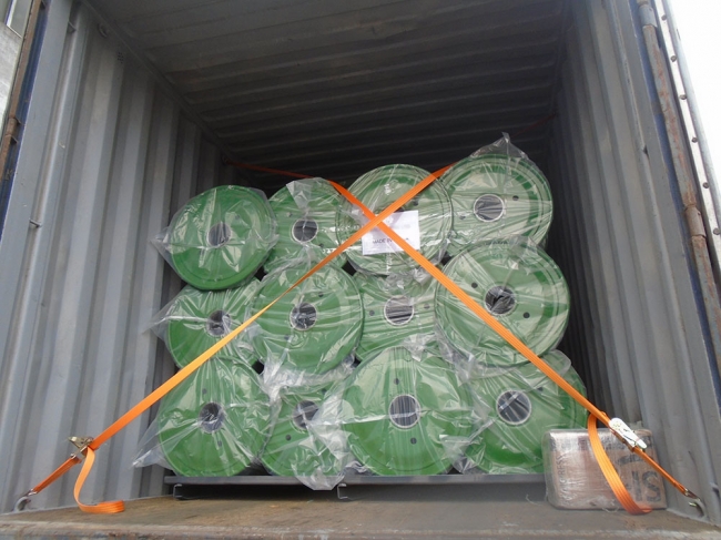 150PCS 630 steel spools dispatching to Russia in Jan 2018